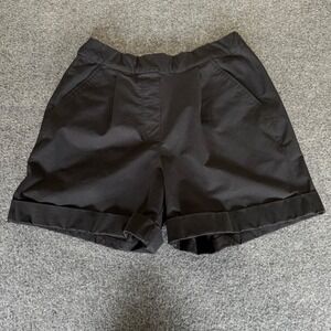 Public Rec Shorts Womens‎ 30x5 Black High Waisted Cuffed Casual Athletic Stretch